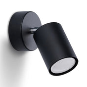 Applique murale spot orientable noire et chrome minimaliste — vue 4