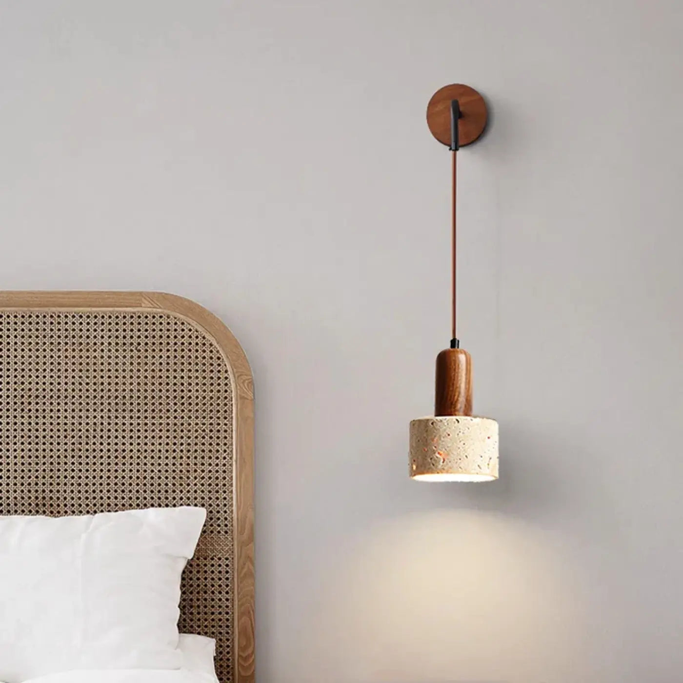 Applique murale suspendue blanche pour tête de lit — vue 1