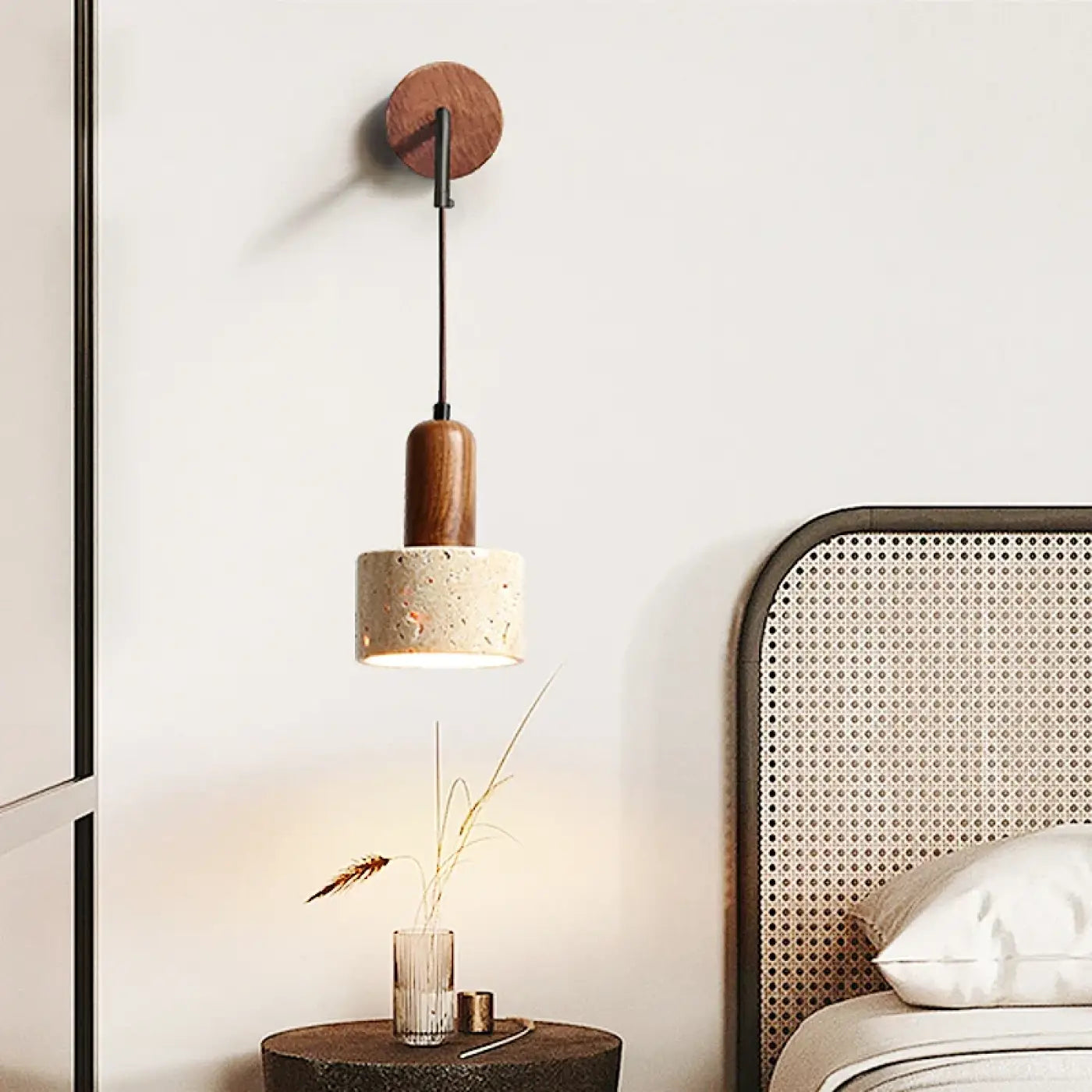 Applique murale suspendue blanche pour tête de lit — vue 2