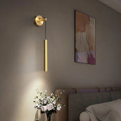 Applique murale suspendue en aluminium or et noir — vue 1