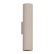 Applique murale taupe cannelée LED double faisceau — vue 6