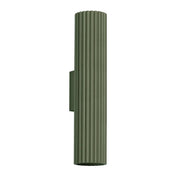 Applique murale vert olive cannelée LED double faisceau — vue 6