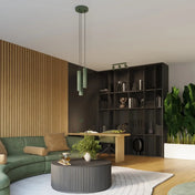 Applique murale vert olive cannelée LED double faisceau — vue 8