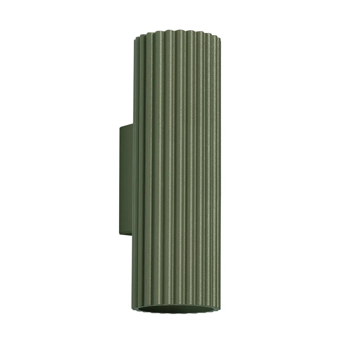 Applique murale vert olive cannelée LED scandinave — vue 7