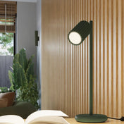 Applique murale vert olive cannelée LED scandinave — vue 9