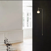 Applique murale verticale noire en métal et verre — vue 2