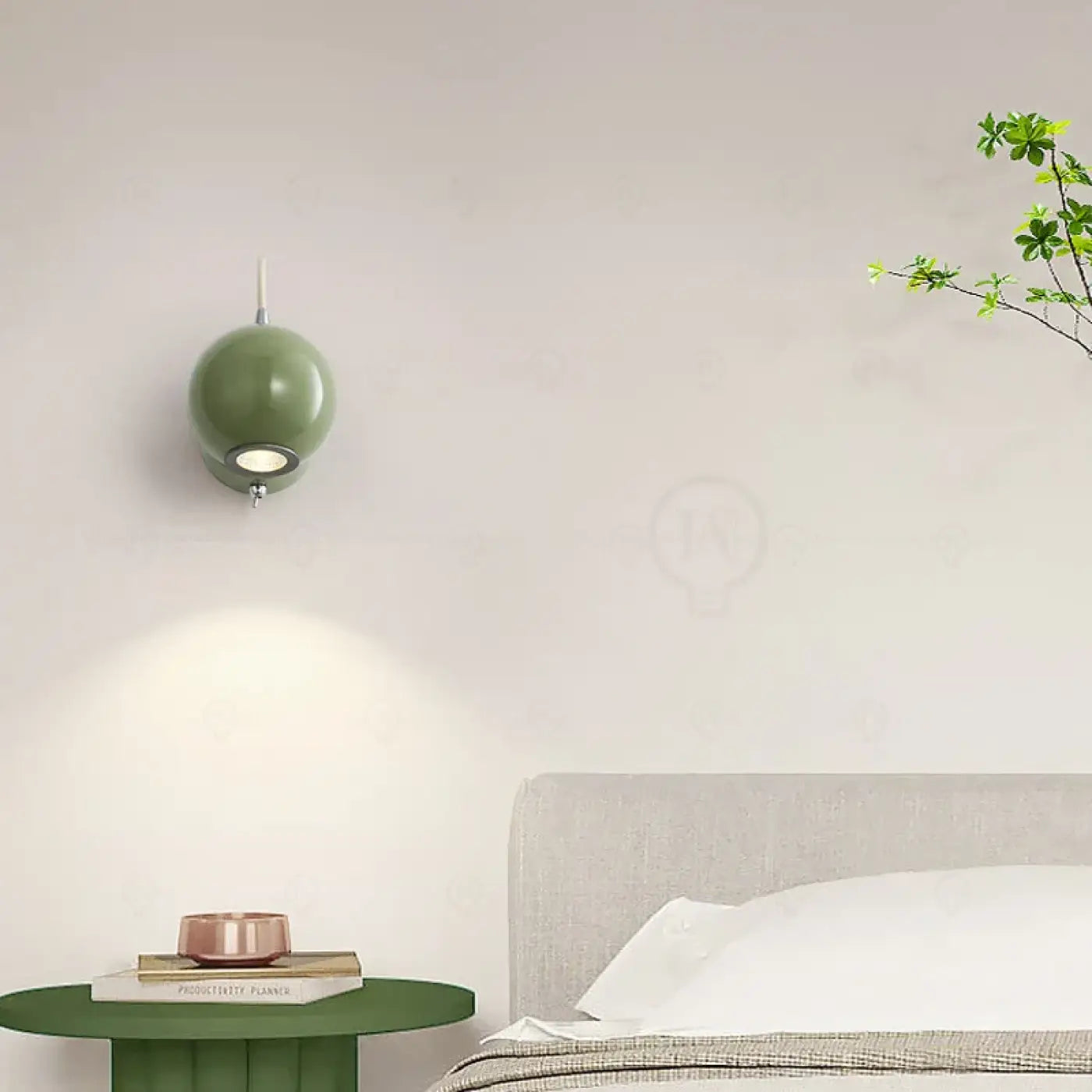 Applique murale vintage en métal coloré 3 teintes — vue 2