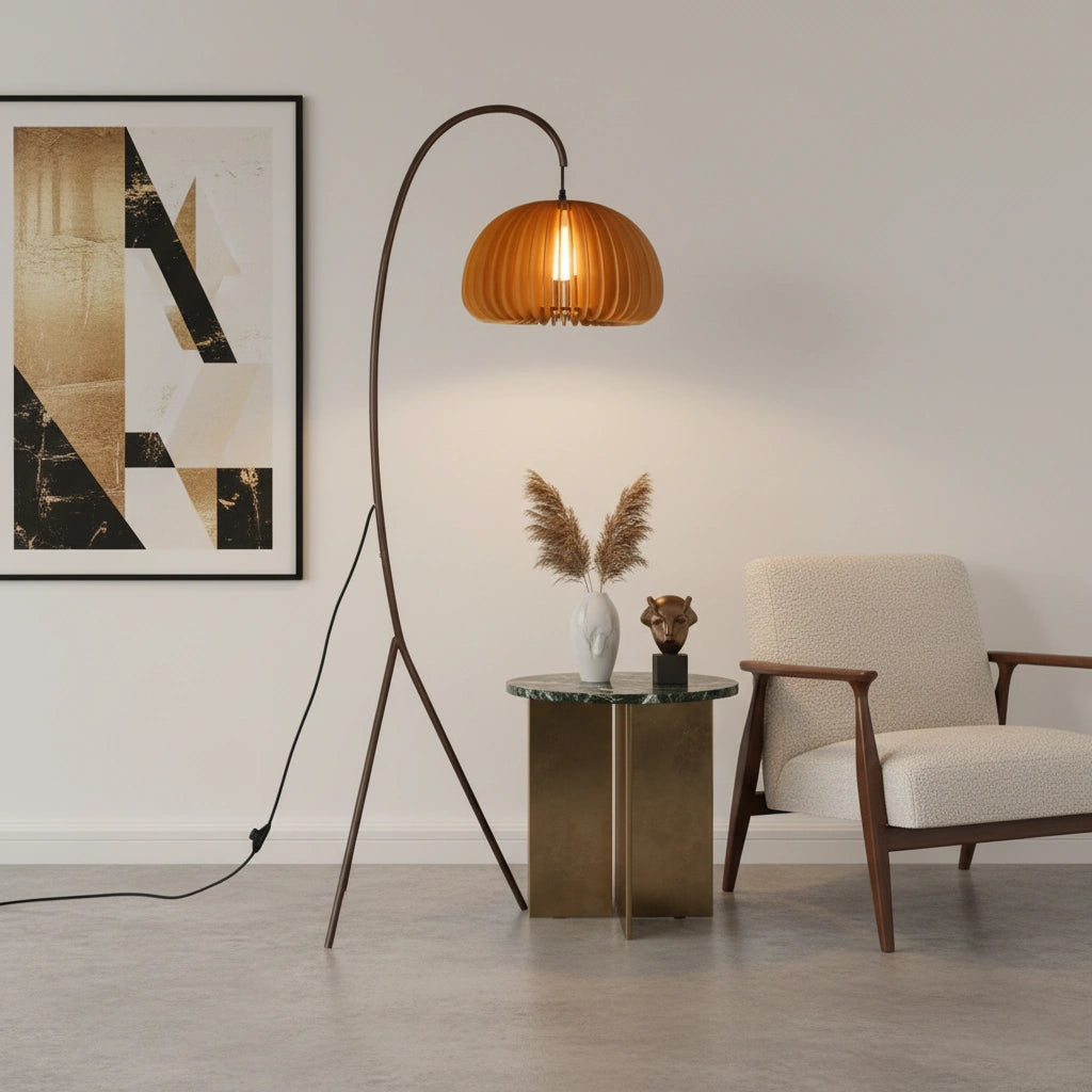 Curved design floor lamp | CURVA