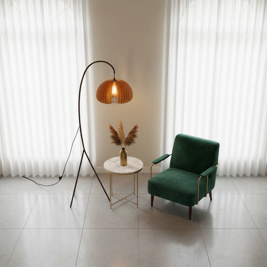 Curved design floor lamp | CURVA