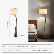 Lampadaire Led en bois au Design moderne