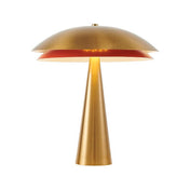 Lampe champignon design dorée | MIRABELLE