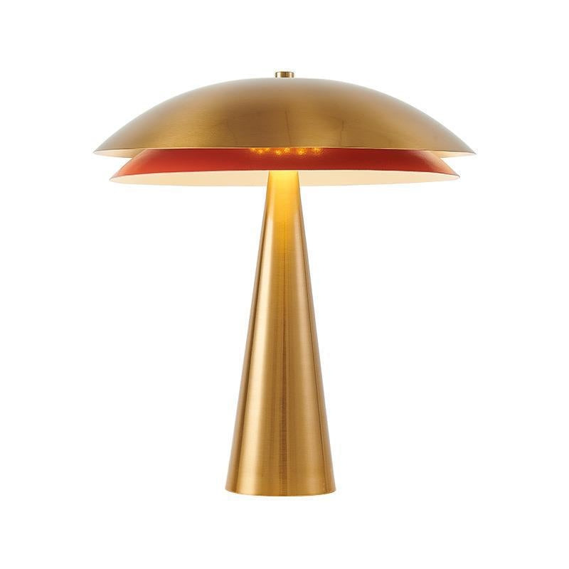 Lampe champignon design dorée | MIRABELLE