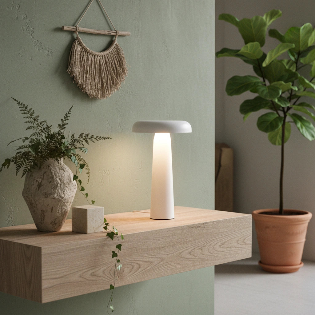 Mushroom touch lamp