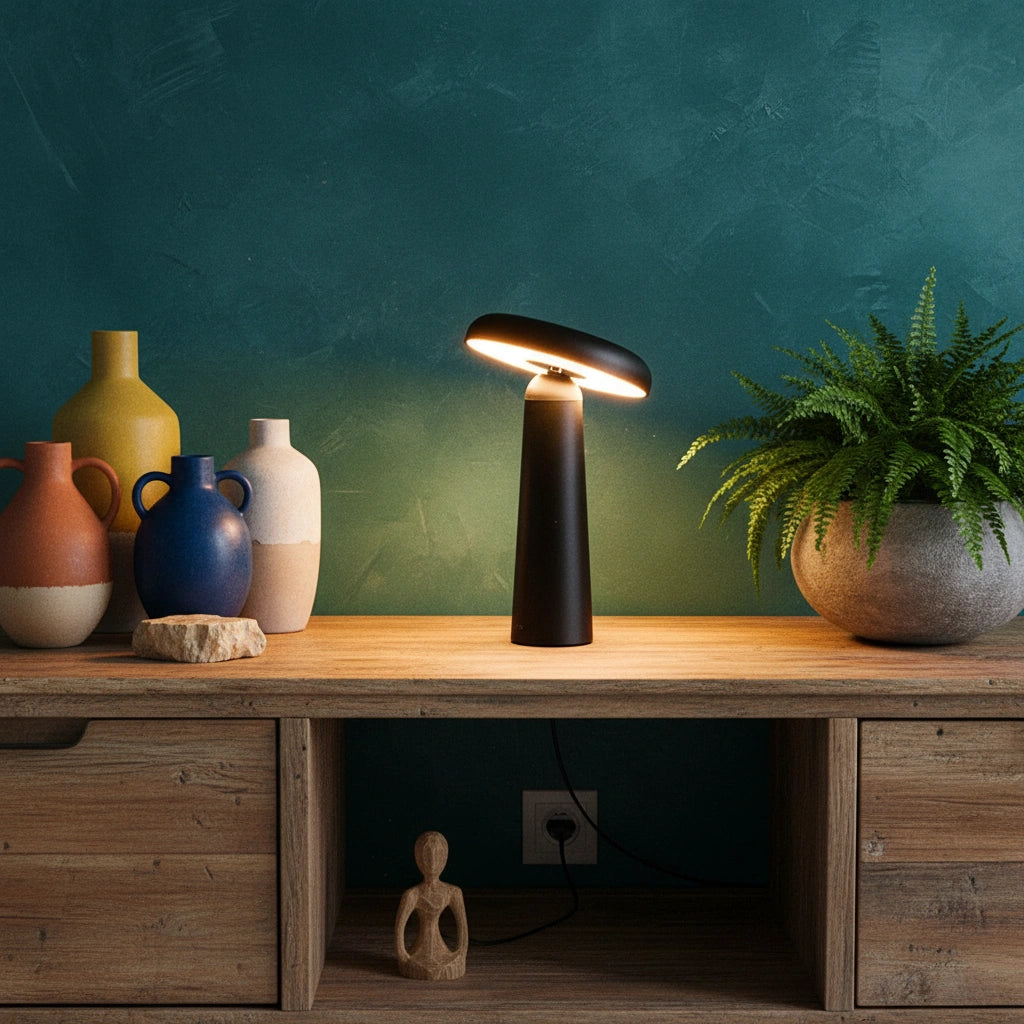 Mushroom touch lamp