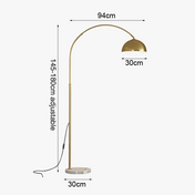 lampe de chevet moderne en tissu et marbre style européen