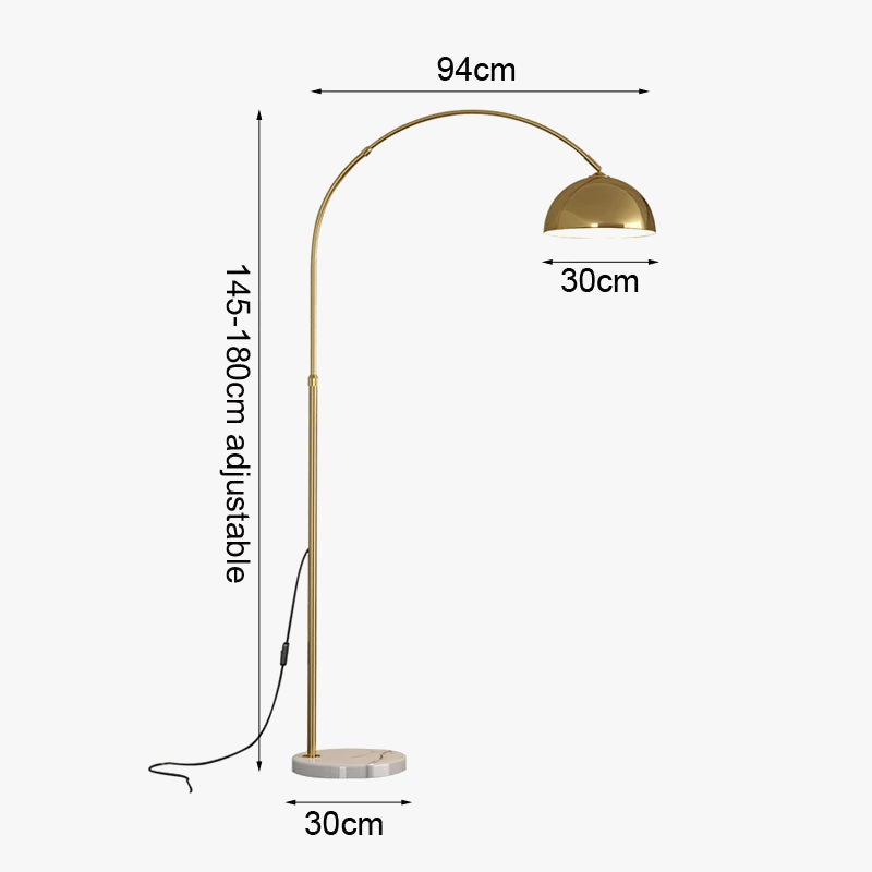 lampe de chevet moderne en tissu et marbre style européen