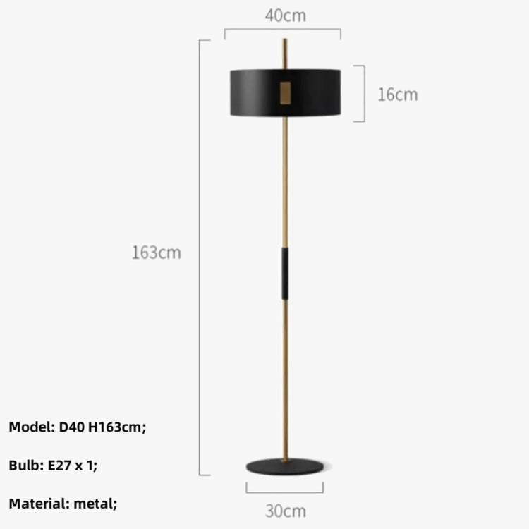 Lampe de sol minimaliste pour lecture et décoration intérieure
