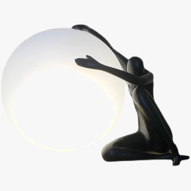 Lampe à poser sculpture humanoïde design créatif pour décoration intérieure