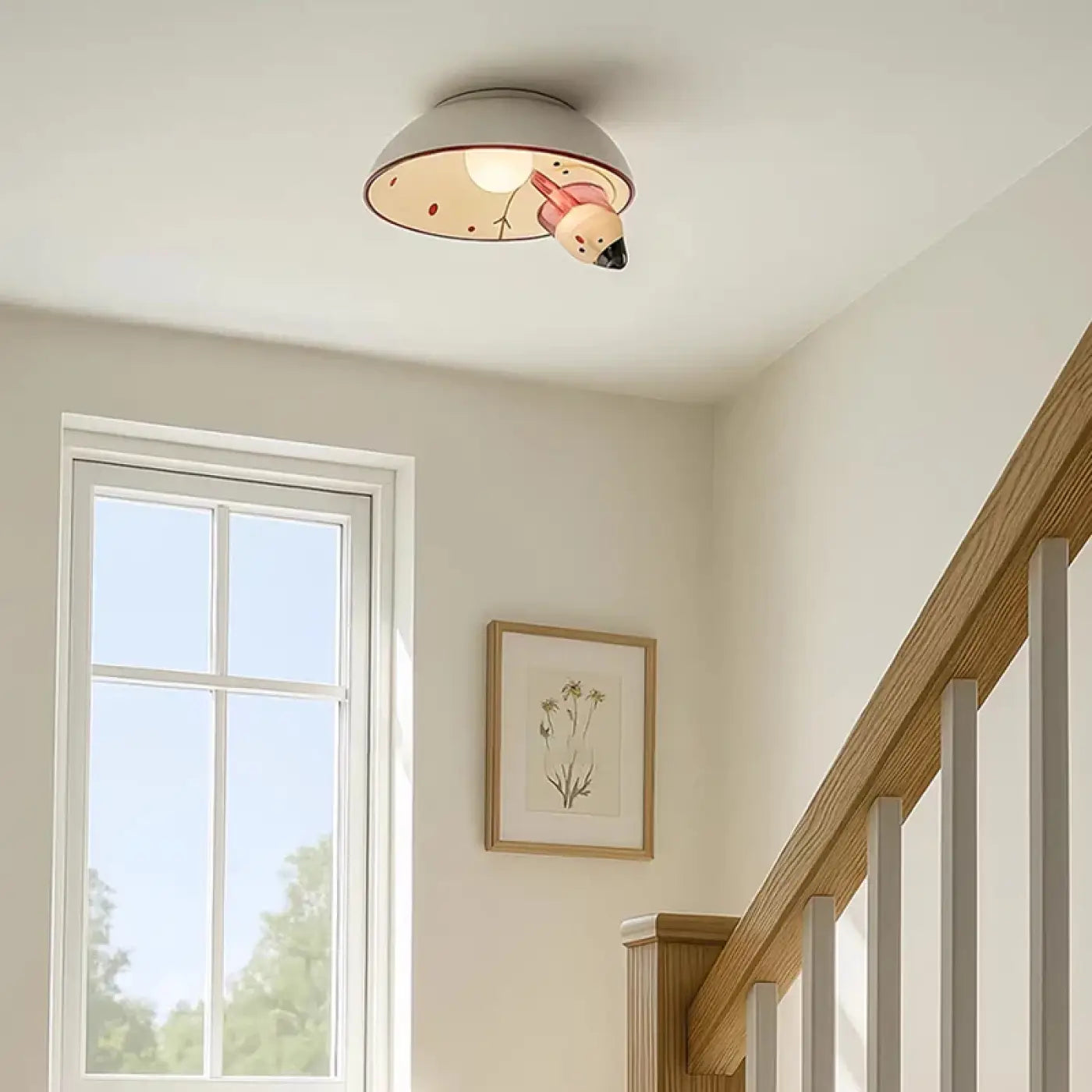 LED character kids white design ceiling light | DOTAFE