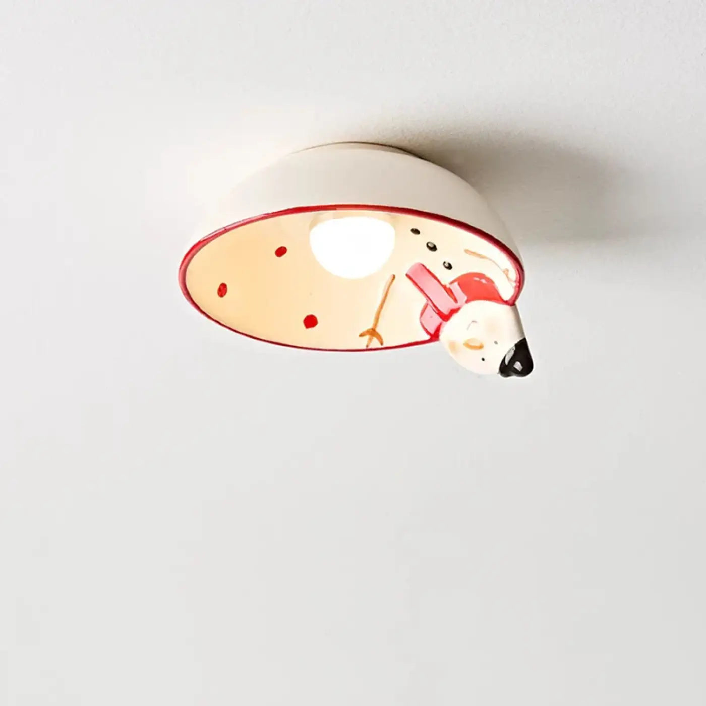 LED character kids white design ceiling light | DOTAFE
