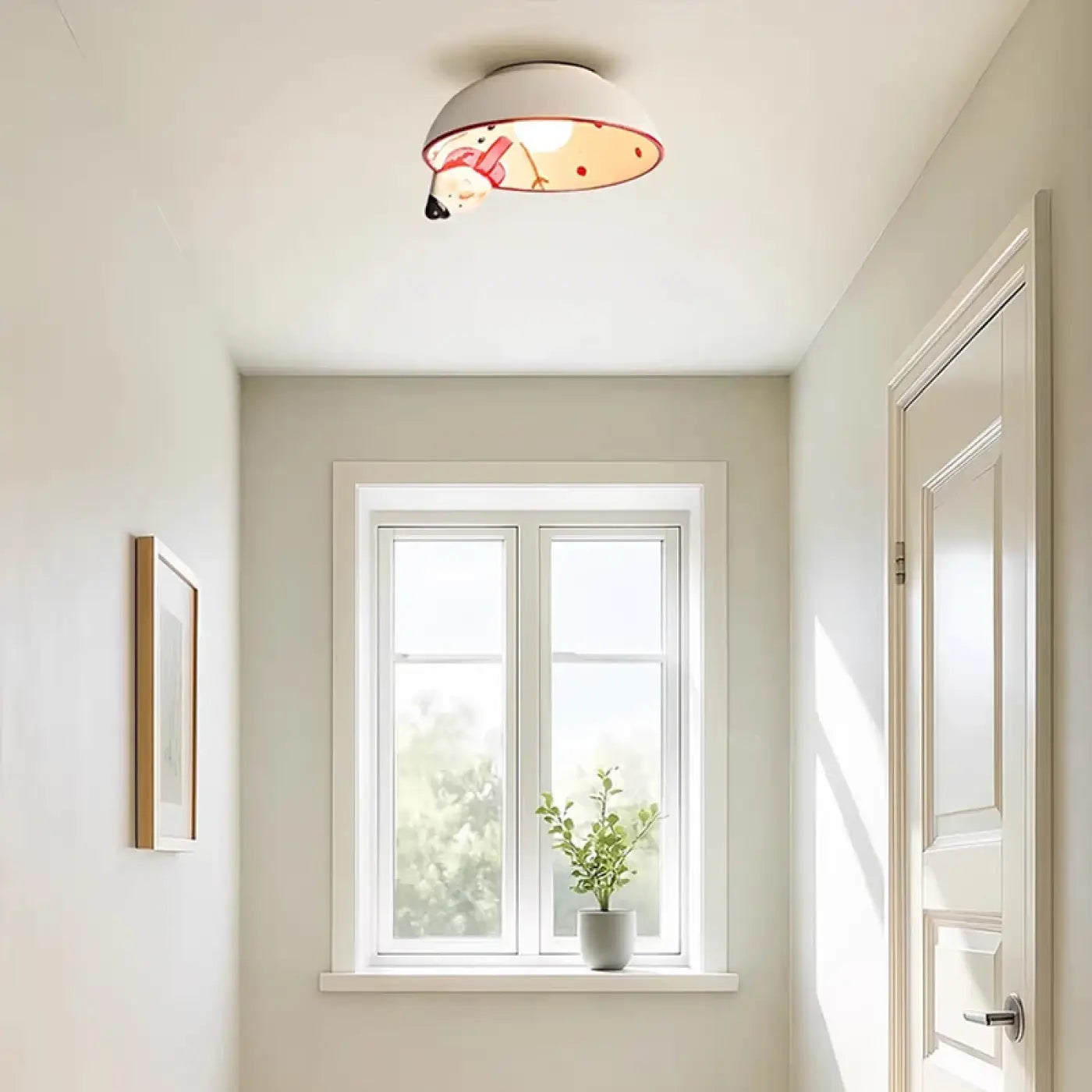 LED character kids white design ceiling light | DOTAFE
