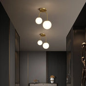 LED gold and white minimalist ceiling light | NUFODE