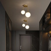 LED gold and white minimalist ceiling light | NUFODE
