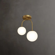 LED gold and white minimalist ceiling light | NUFODE