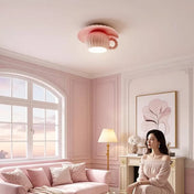 LED pastel pink kids Scandinavian ceiling light | ZUKE