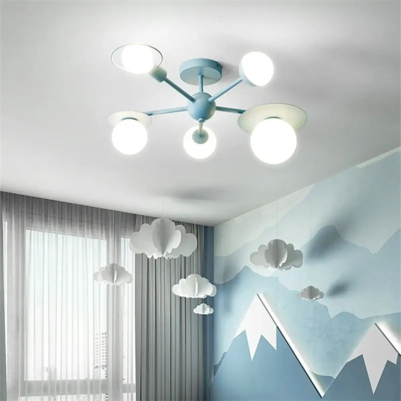 Dimmable pastel design glass LED ceiling light | NONUNOK