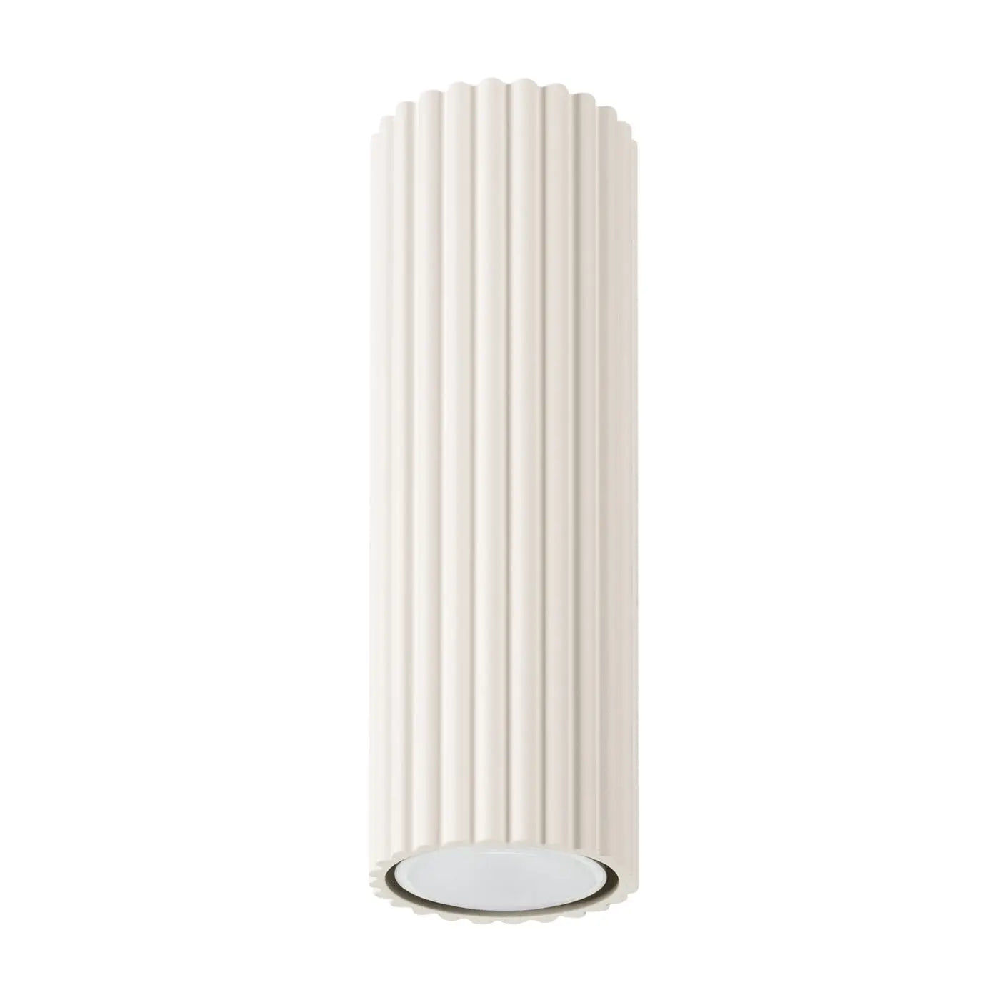Scandinavian beige aluminium LED ceiling light | VUKOHA