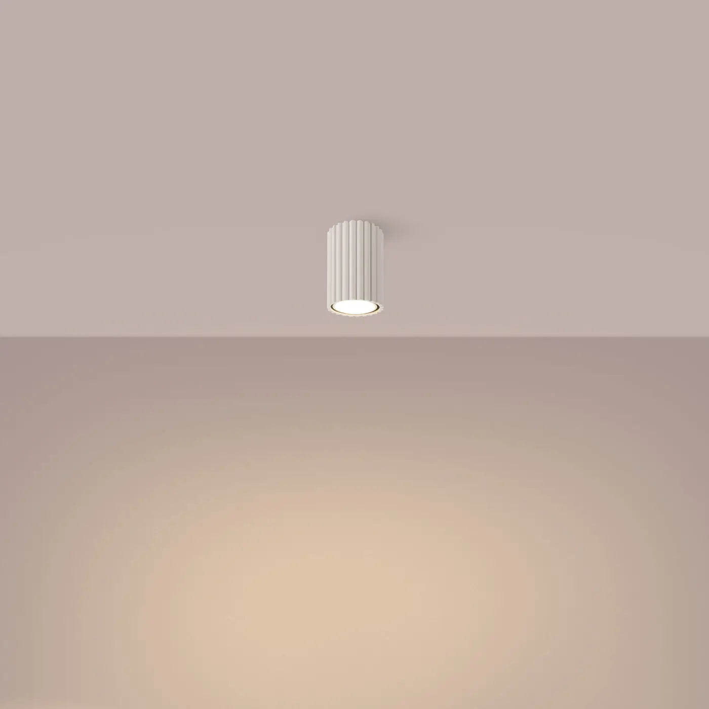 Scandinavian beige minimalist LED ceiling light | LONOMA