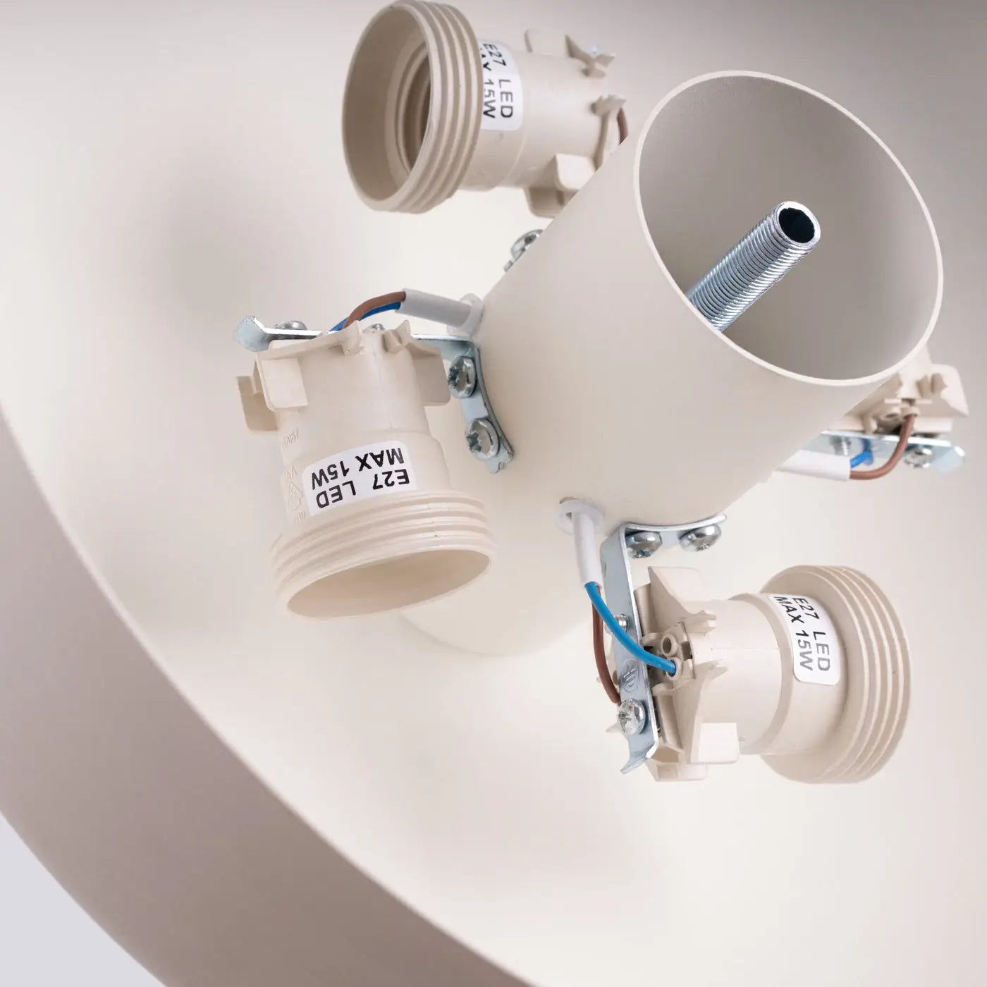 Modern minimalist beige LED ceiling light | MUKIHE