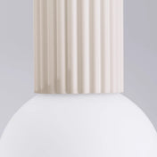 Beige LED minimalist ceiling light IP44 | SOREBOS