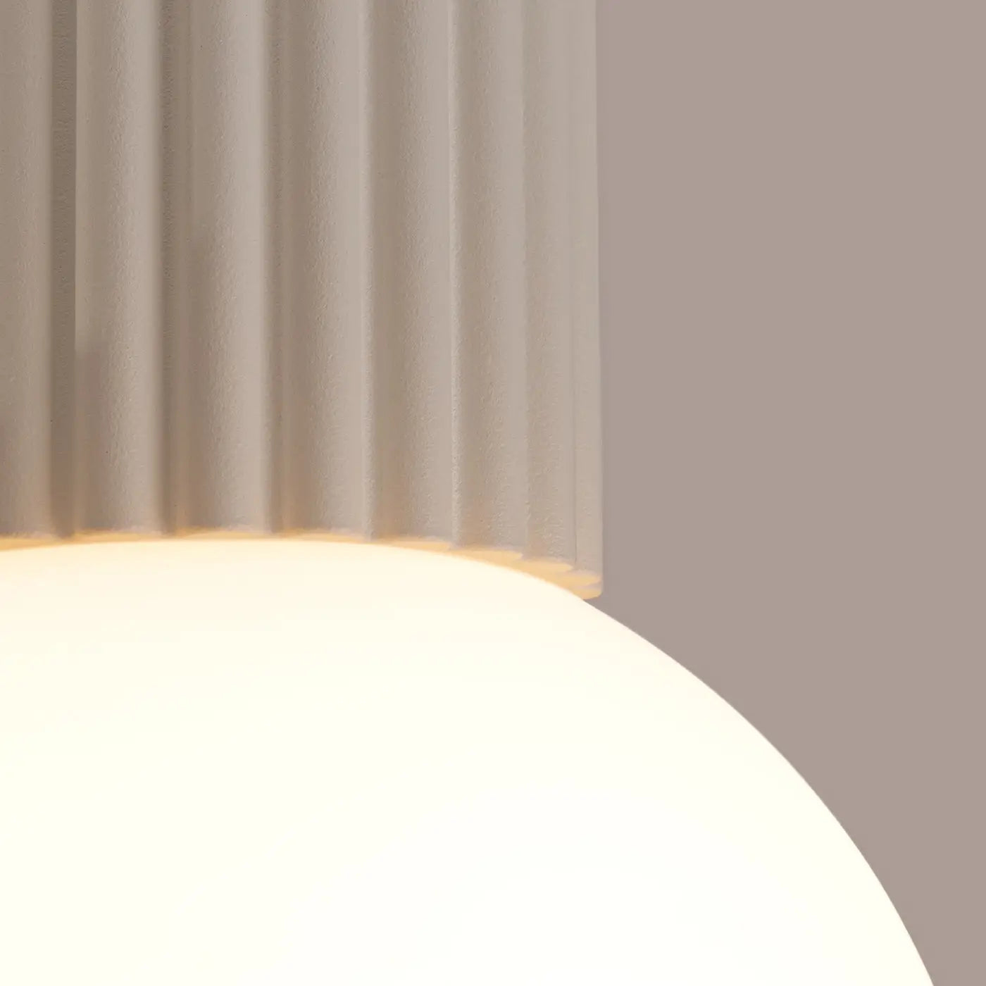 Beige LED minimalist ceiling light IP44 | SOREBOS