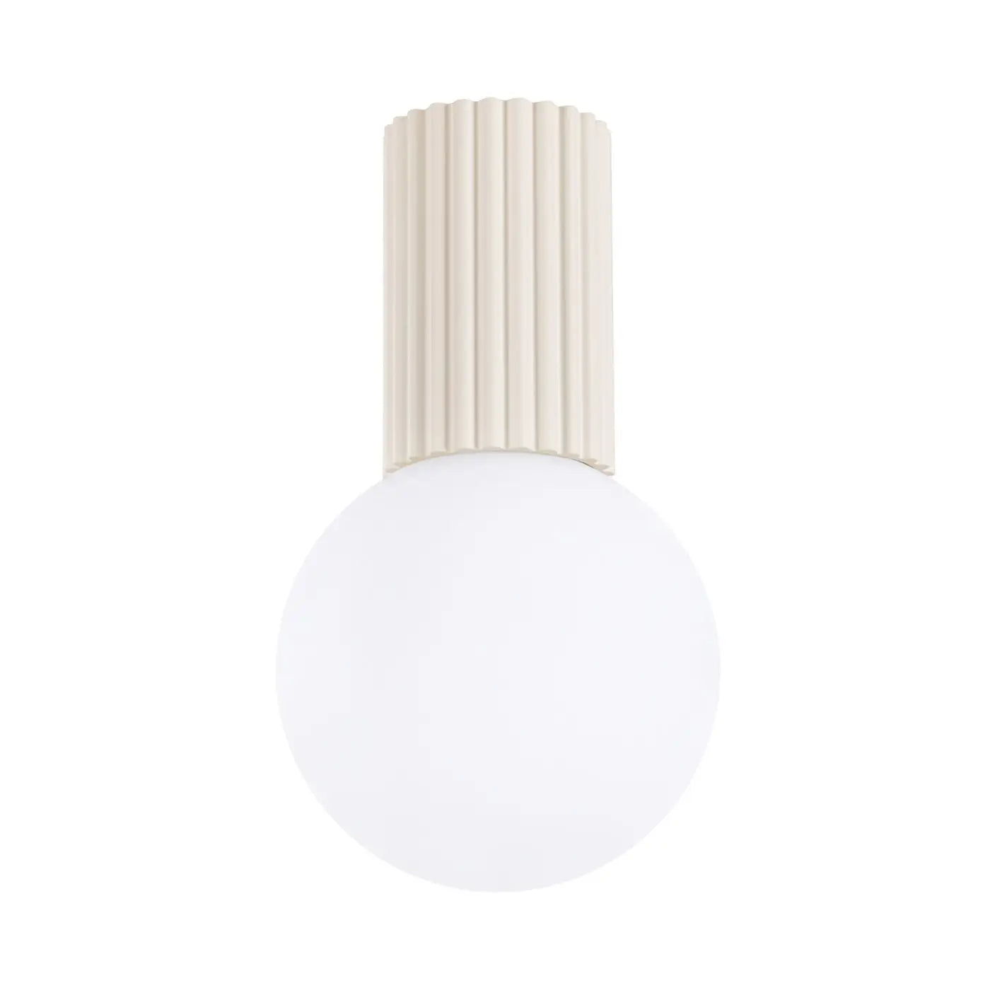 Beige LED minimalist ceiling light IP44 | SOREBOS