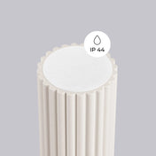 Beige LED minimalist ceiling light IP44 | SOREBOS