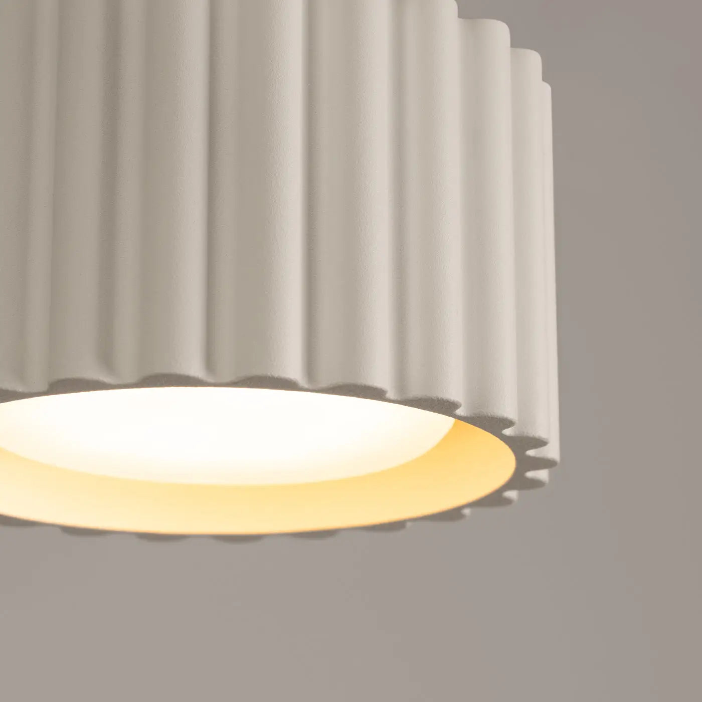Minimalist beige aluminium LED ceiling light | SUBUKA
