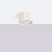 Minimalist beige aluminium LED ceiling light | SUBUKA