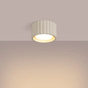 Minimalist beige aluminium LED ceiling light | SUBUKA