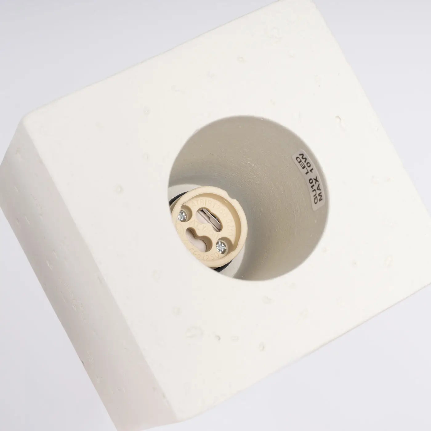 Minimalist beige concrete LED ceiling light | HUMISUN