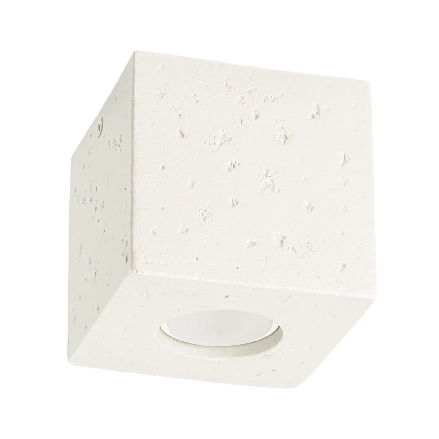 Minimalist beige concrete LED ceiling light | HUMISUN