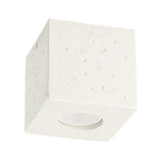 Minimalist beige concrete LED ceiling light | HUMISUN