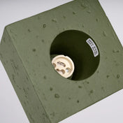 Industrial olive green concrete LED ceiling light | MUREMES