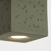 Industrial olive green concrete LED ceiling light | MUREMES