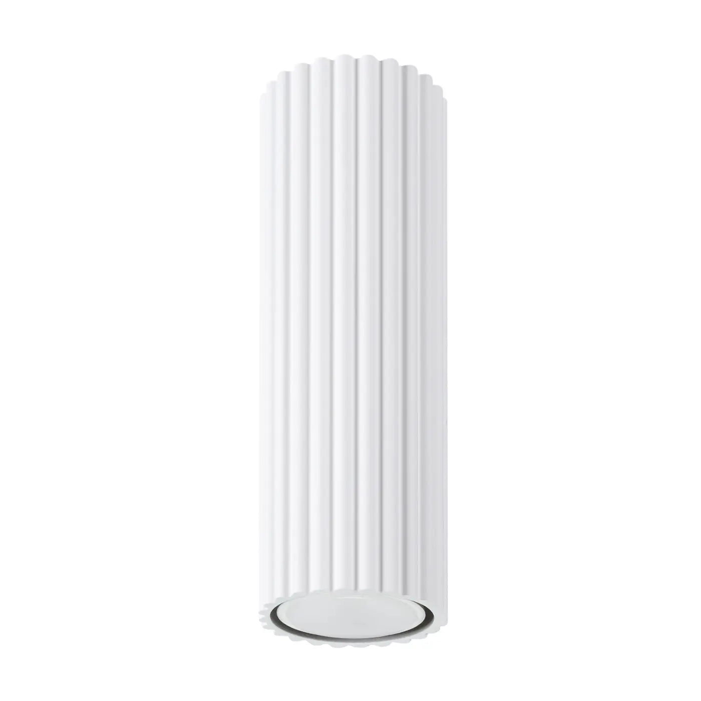 Minimalist white aluminium LED ceiling light | DEZEL