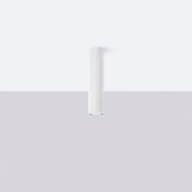 White cylindrical minimalist LED ceiling light | ZUNEKOS