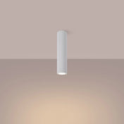 White cylindrical minimalist LED ceiling light | ZUNEKOS