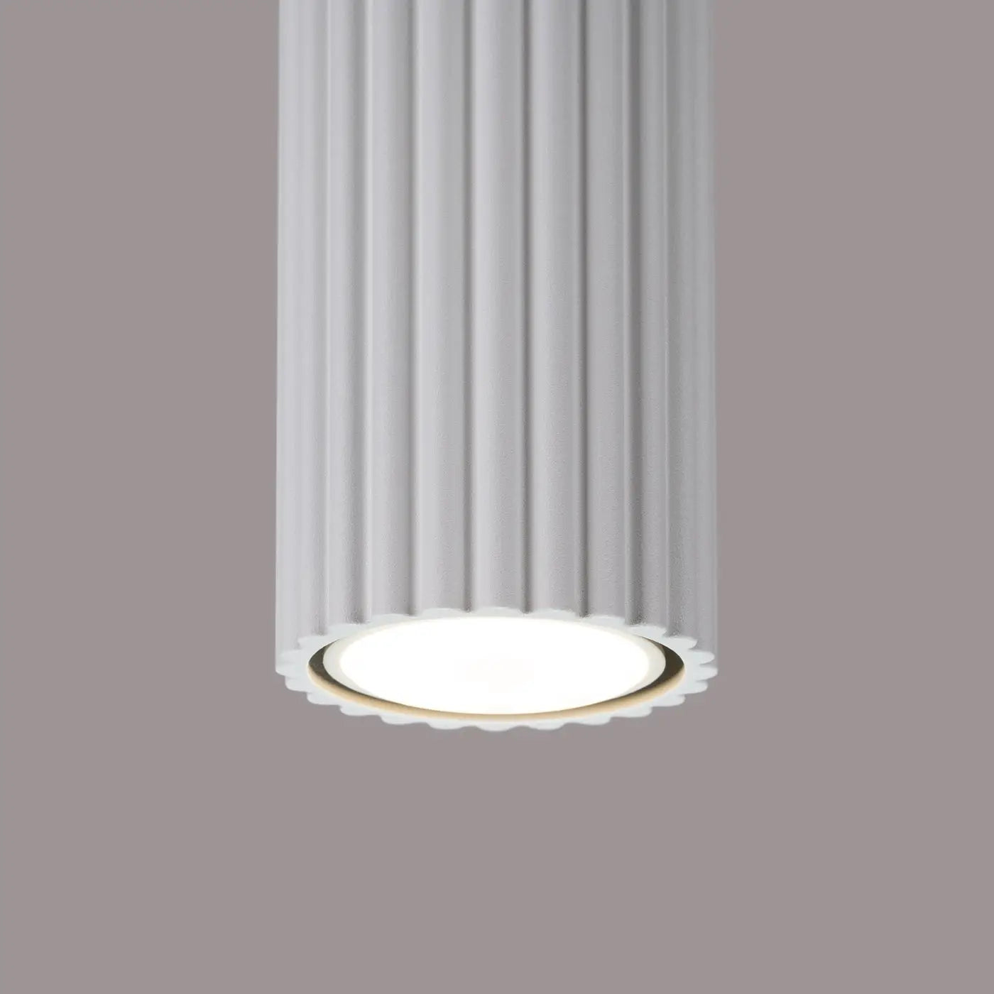 Modern white aluminium LED ceiling light | MIDEPU