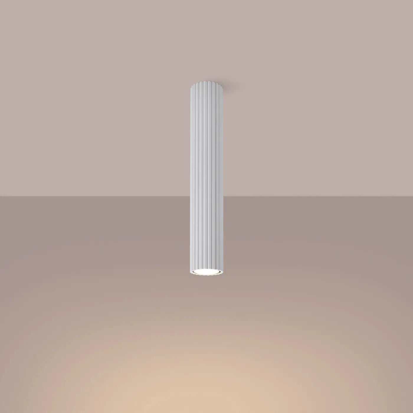 Modern white aluminium LED ceiling light | MIDEPU